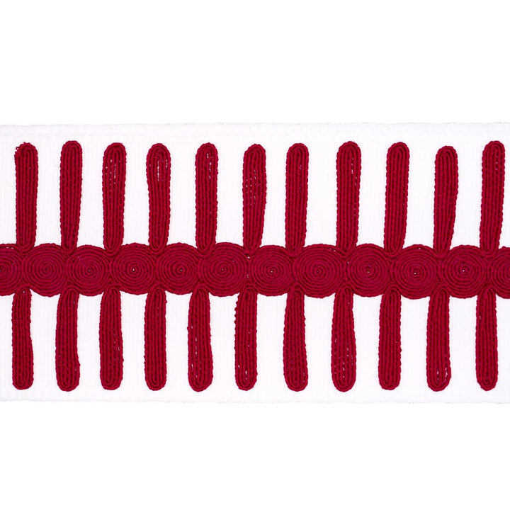 Castille Tape Red 70748 by Schumacher Trim Perennial Favorite Trims - Fabric Carolina -
