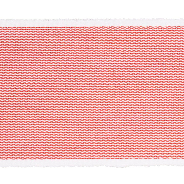 Sandpiper Tape Wide Red 79389 by Schumacher Designer Trim Perennial Favorite Trims - Swanky Fabrics -