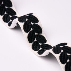 Berkeley Tape Narrow Black 79915 by Schumacher Trim