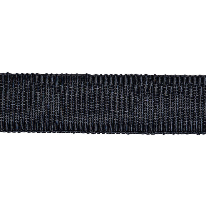 Medium Faille Tape Charcoal 83862 by Schumacher Designer Trim Perennial Favorite Trims - Swanky Fabrics -