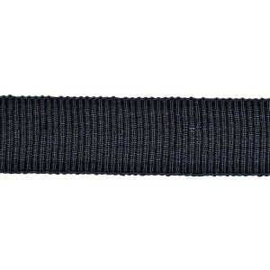 Medium Faille Tape Charcoal 83862 by Schumacher Trim