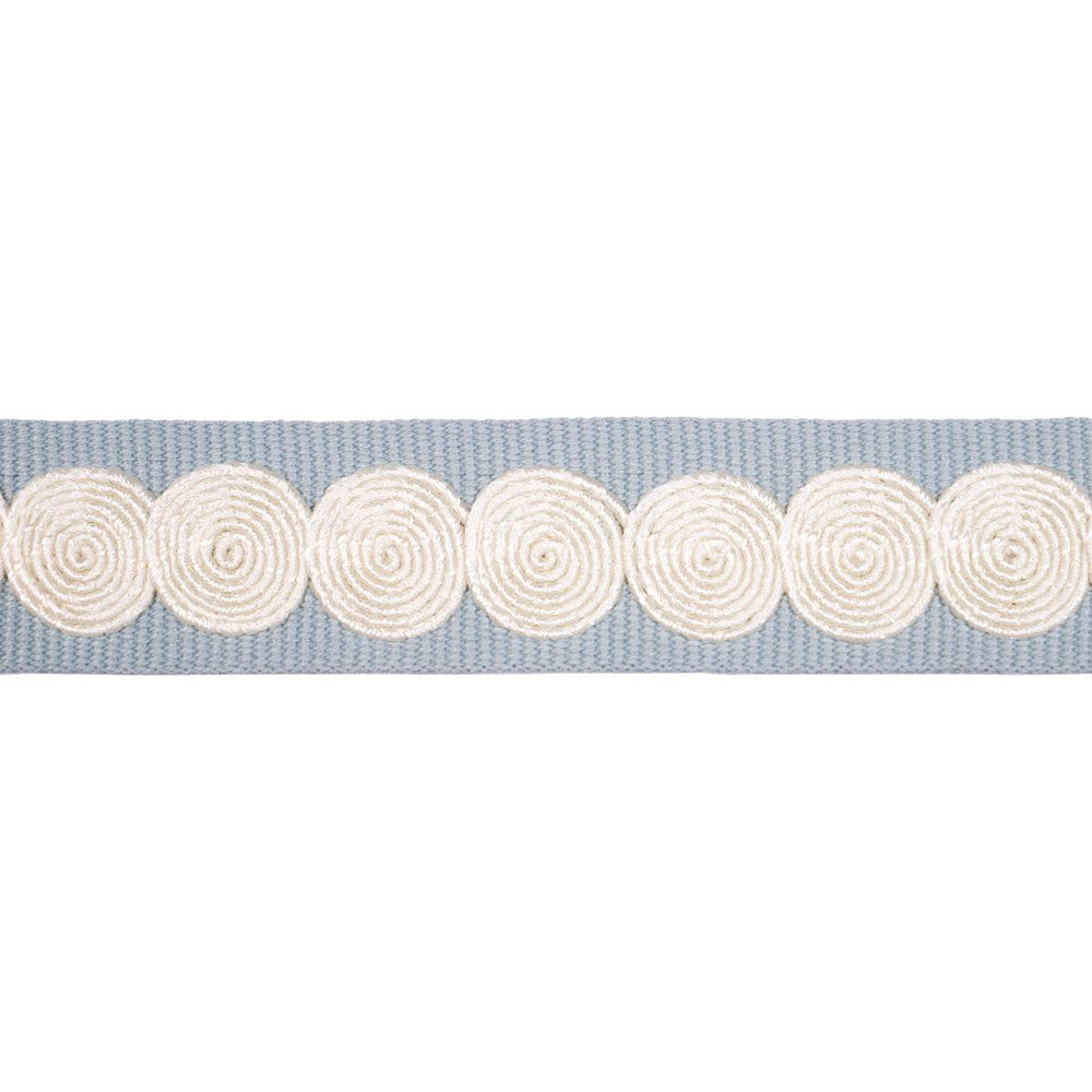 Castille Tape Narrow Sky 83880 by Schumacher Trim Perennial Favorite Trims - Fabric Carolina -