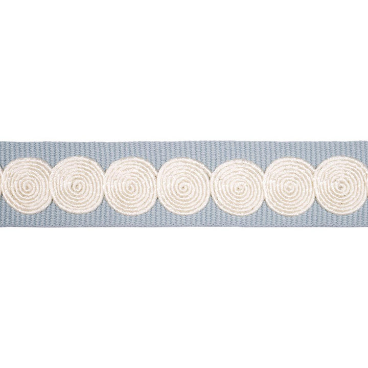 Castille Tape Narrow Sky 83880 by Schumacher Trim Perennial Favorite Trims - Fabric Carolina -