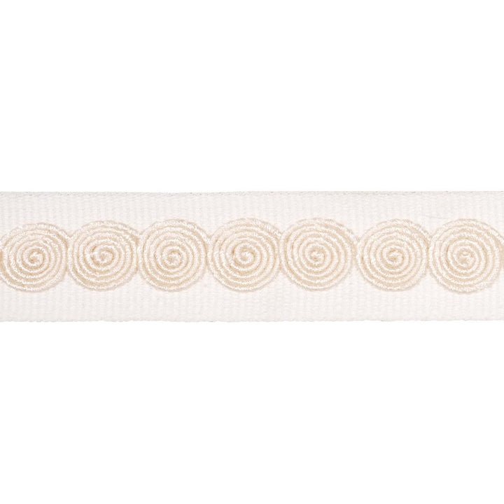 Castille Tape Narrow Ivory 83881 by Schumacher Trim Perennial Favorite Trims - Fabric Carolina -