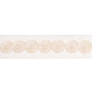 Castille Tape Narrow Ivory 83881 by Schumacher Trim