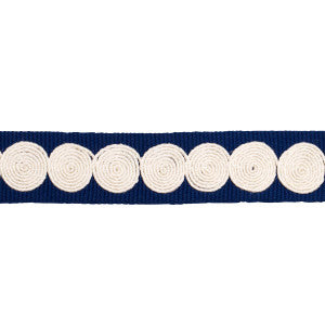 Castille Tape Narrow Navy 83882 by Schumacher Trim