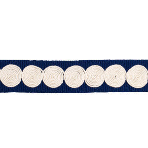 Castille Tape Narrow Navy 83882 by Schumacher Trim