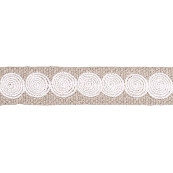 Castille Tape Narrow Neutral 83884 by Schumacher Designer Trim Perennial Favorite Trims - Swanky Fabrics -