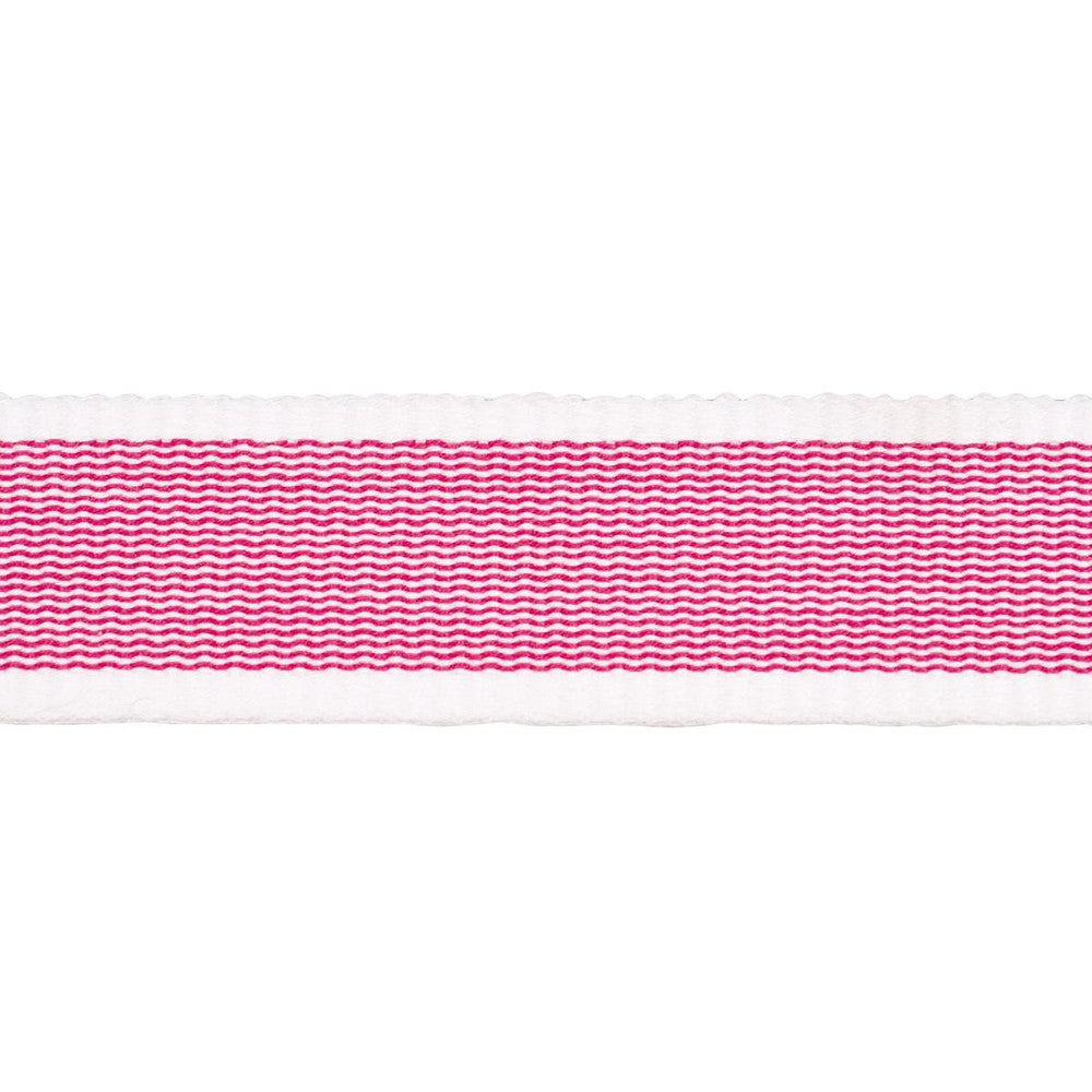 Sandpiper Tape Narrow Pink 83892 by Schumacher Trim Perennial Favorite Trims - Fabric Carolina -