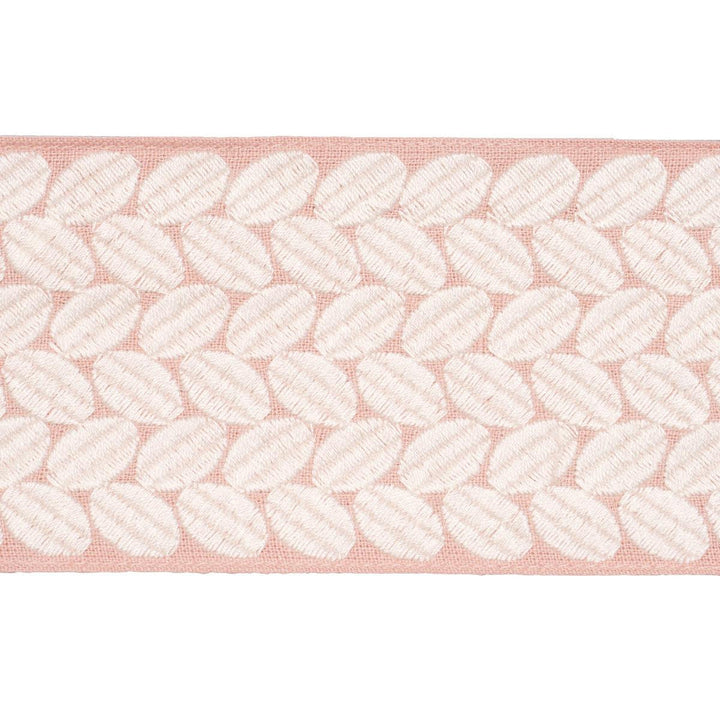 Berkeley Tape Wide Blush 83910 by Schumacher Designer Trim Perennial Favorite Trims 1.0" - Swanky Fabrics -