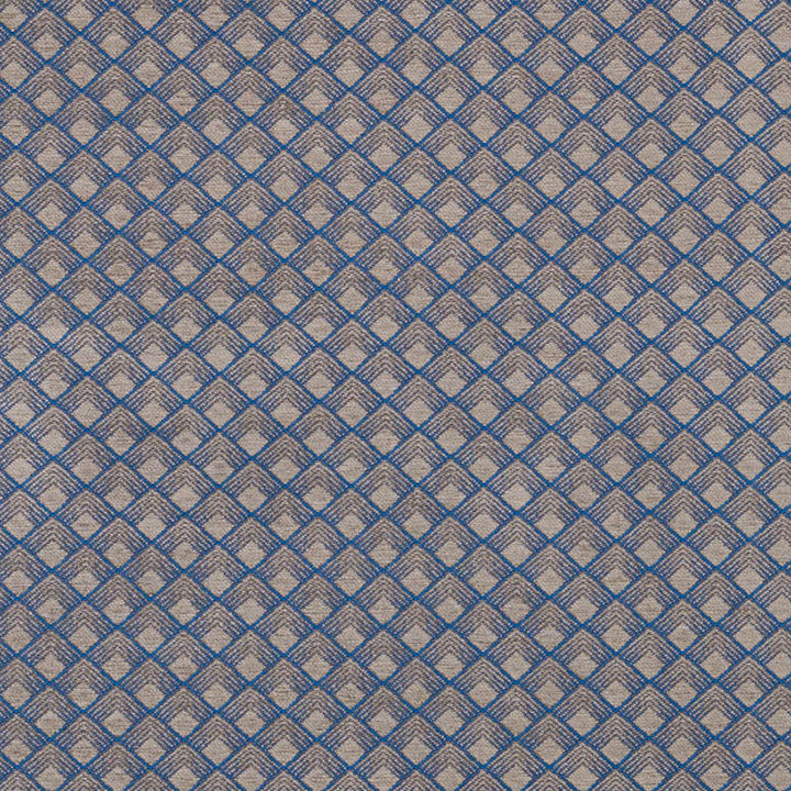 Morgan Steel Blue 71172 by Schumacher Designer Fabric ESSENTIALS: LUXE UPHOLSTERY See Sample ITALY - </p><p>Repeat: Horizontal: 1 3/4" (4CM) and Vertical: 1 1/2" (4CM) 55" (140CM) - Swanky Fabrics -