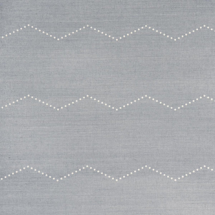 Rivet Stripe Sisal Chambray 5016710 by Schumacher Wallpaper Textured & Woven Wallcoverings 6.75" - Fabric Carolina -