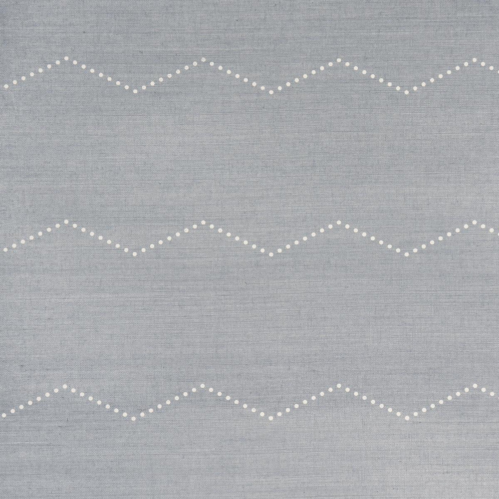 Rivet Stripe Sisal Chambray 5016710 by Schumacher Designer Wallpaper Textured & Woven Wallcoverings 6.75" - Swanky Fabrics -