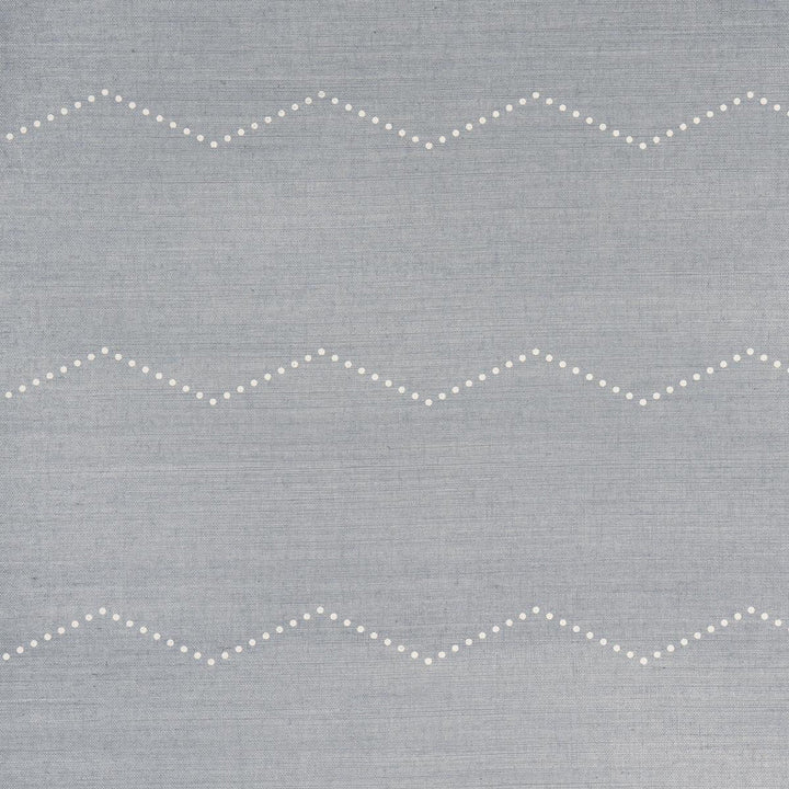 Rivet Stripe Sisal Chambray 5016710 by Schumacher Designer Wallpaper Textured & Woven Wallcoverings 6.75" - Swanky Fabrics -