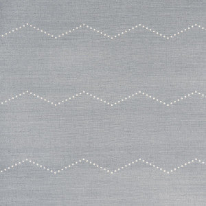 Rivet Stripe Sisal Chambray 5016710 by Schumacher Wallpaper