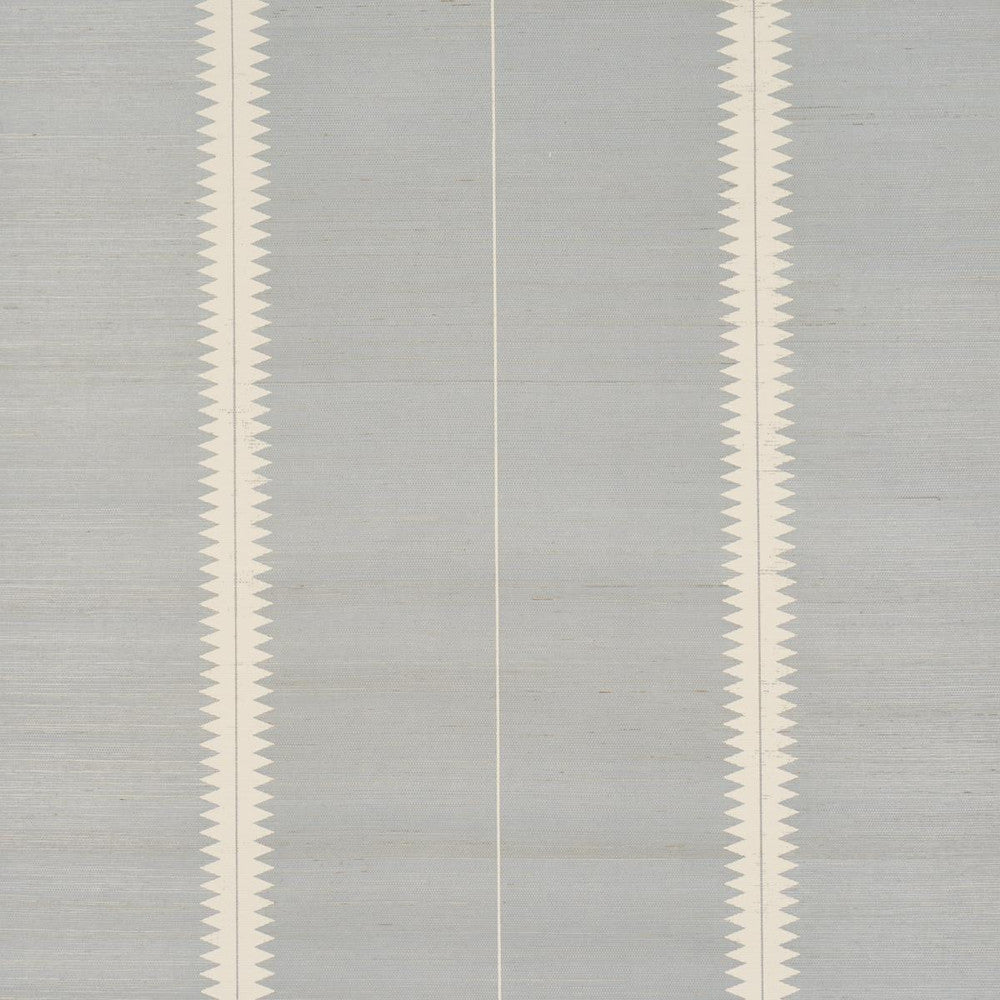 Bristle Stripe Sisal Mineral 5016740 by Schumacher Wallpaper Textured & Woven Wallcoverings 17.0" - Fabric Carolina -