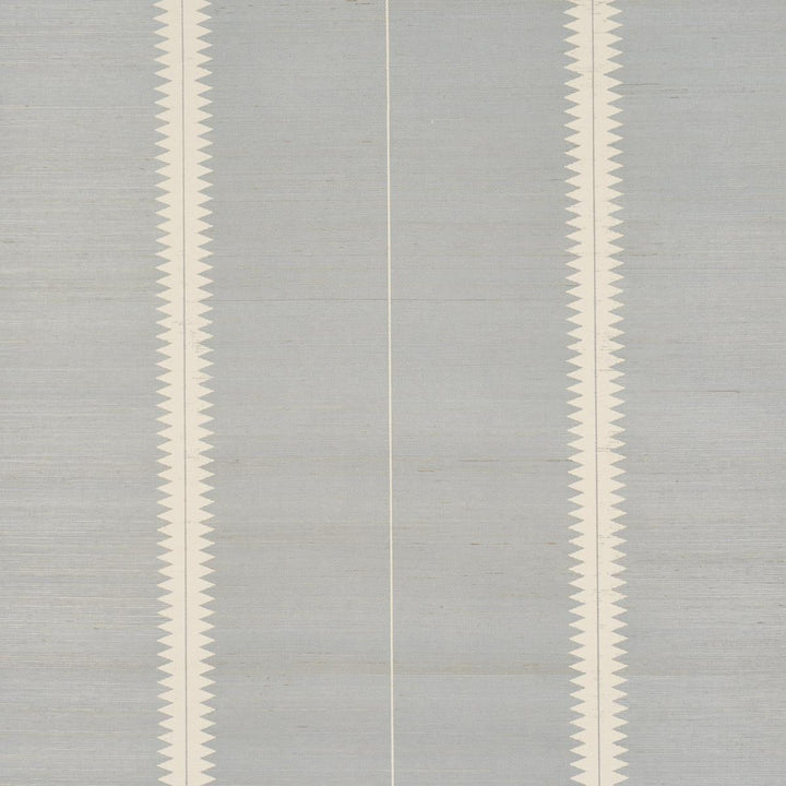 Bristle Stripe Sisal Mineral 5016740 by Schumacher Wallpaper Textured & Woven Wallcoverings 17.0" - Fabric Carolina -