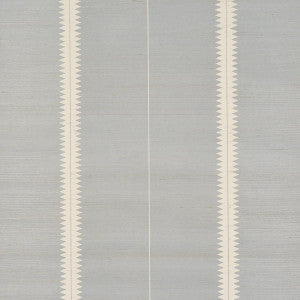 Bristle Stripe Sisal Mineral 5016740 by Schumacher Wallpaper