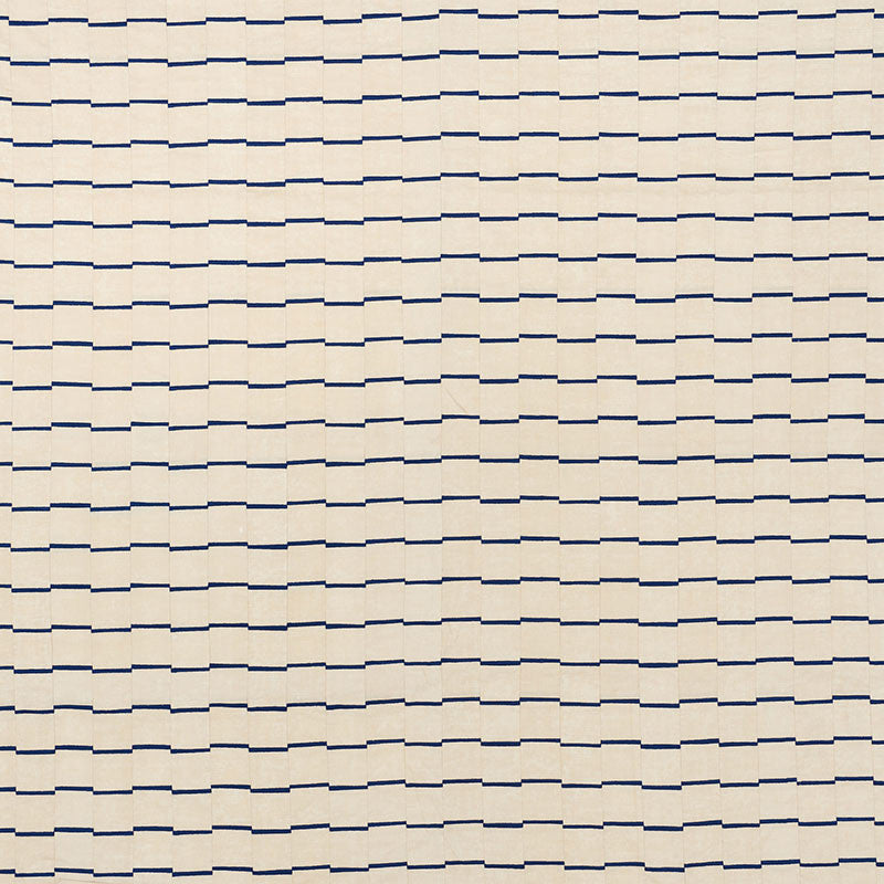 Lines Blue 71211 by Schumacher Fabric DAVID KAIHOI LINEN 45% COTTON 35% INDIA </p><p>Repeat: Horizontal: 4 1/2" (11CM) and Vertical: 2 3/8" (6CM) 53 - Fabric Carolina -