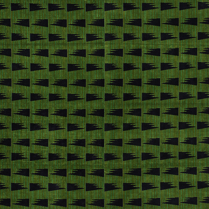 Tutsi Green 71222 by Schumacher Fabric David-Kaihoi 56% Cotton, 44% Rayon - Horizontal: 4.25 and Vertical: 6.625 51 - Fabric Carolina -
