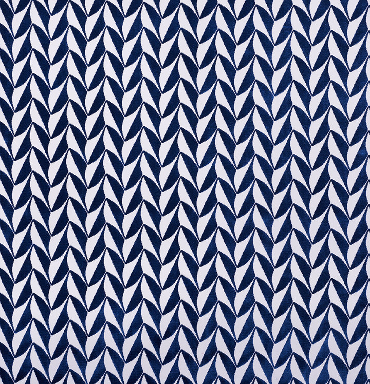Spades Blue 71231 by Schumacher Fabric David-Kaihoi 89% Cotton, 11% Polyester - Horizontal: 2.5 and Vertical: 1.75 50.5 - Fabric Carolina -