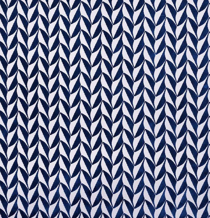 Spades Blue 71231 by Schumacher Designer Fabric DAVID KAIHOI See Sample UNITED STATES OF AMERICA - </p><p>Repeat: Horizontal: 2 1/2" (6CM) and Vertical: 1 3/4" (4CM) 50 1/2" (128CM) - Swanky Fabrics -