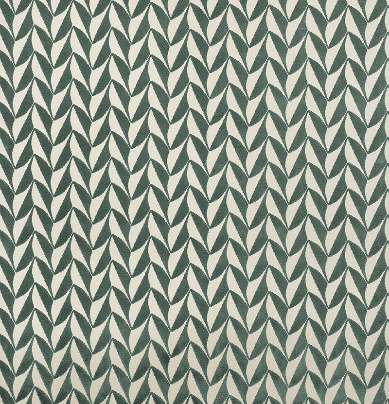 Spades Mineral 71232 by Schumacher Fabric David-Kaihoi 89% Cotton, 11% Polyester - Horizontal: 2.5 and Vertical: 1.75 50.5 - Fabric Carolina -
