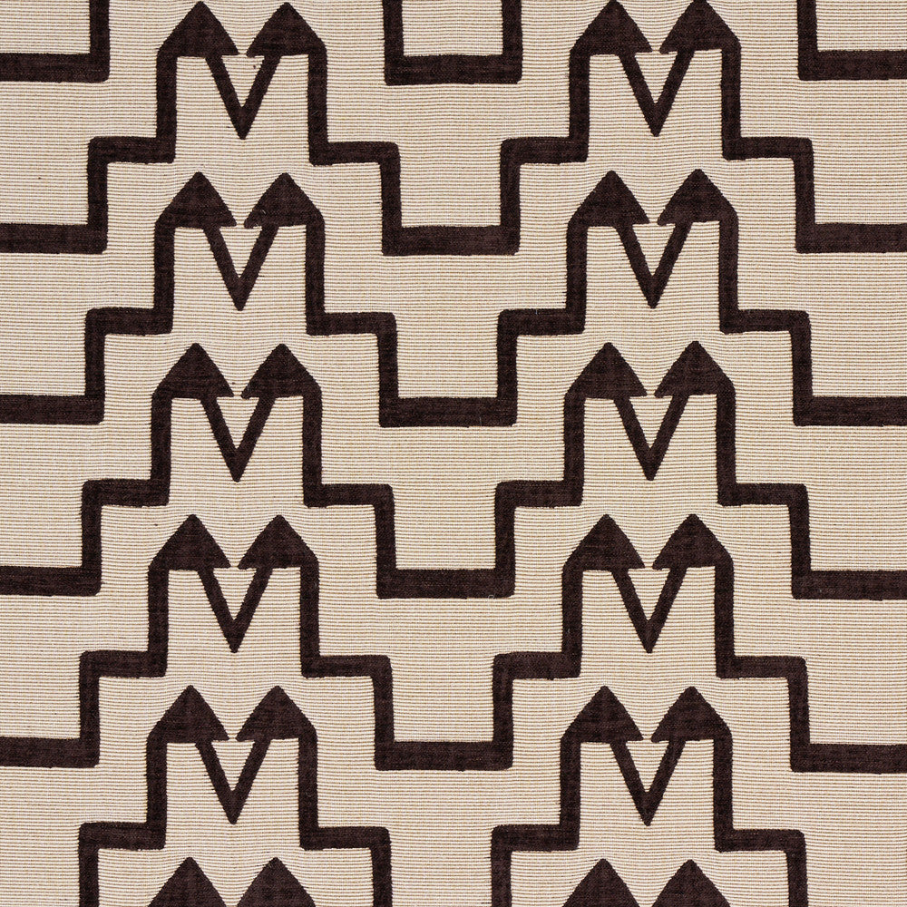 Turkish Step Brown 71244 by Schumacher Fabric Schumacher Fabric Turkish Step Brown 71244Fabric VISCOSE 65% TURKEY </p><p>Repeat: H: HORZ. 6 1/2" (17CM), V: VERT. 2 3/4" (7CM) 55 1/9" (140CM) - Fabric Carolina -