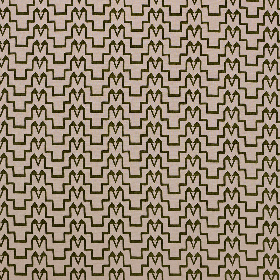 Turkish Step - Olive by Schumacher Fabric