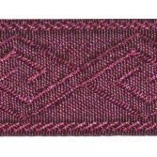 7125-PLUM by Europatex Designer Fabric Necessities 100% Polyester China See Sample Horizontal: N/A and Vertical: N/A 1.50 inches  - Swanky Fabrics -