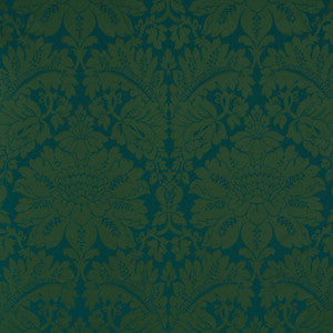 Maggiore Damasco Emerald 71281 by Schumacher Fabric
