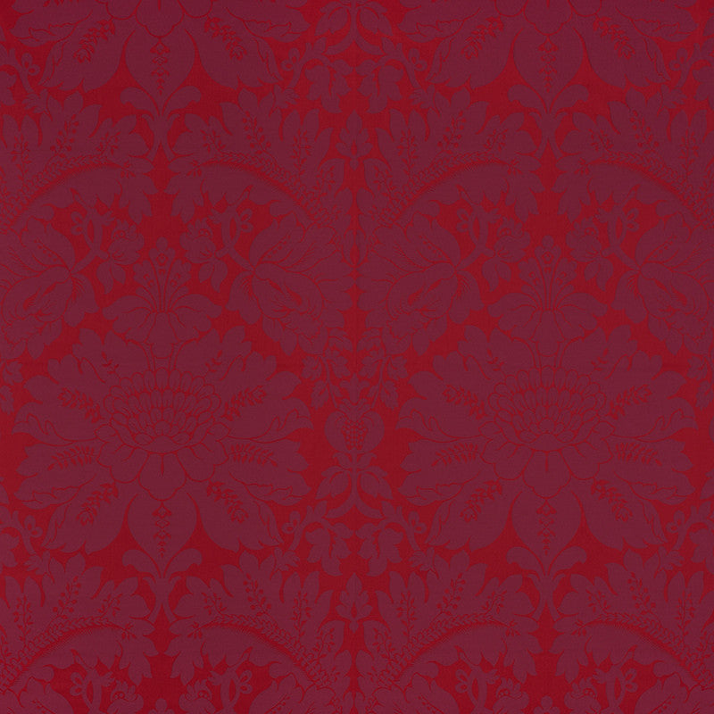 Maggiore Damasco Ruby 71282 by Schumacher Fabric Damasco 100% Cotton - Horizontal: 26 and Vertical: 31.75 54.5 - Fabric Carolina -