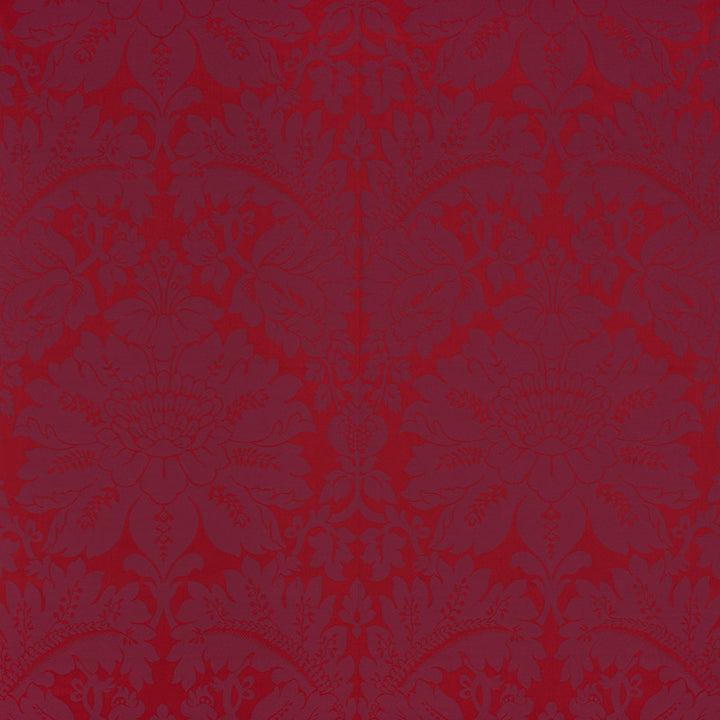Maggiore Damasco Ruby 71282 by Schumacher Fabric Damasco 100% Cotton - Horizontal: 26 and Vertical: 31.75 54.5 - Fabric Carolina -