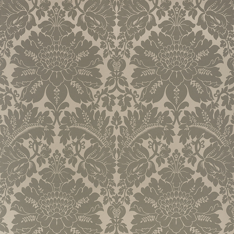 Maggiore Damasco Moonstone 71283 by Schumacher Fabric Damasco 100% Cotton - Horizontal: 26 and Vertical: 31.75 54.5 - Fabric Carolina -