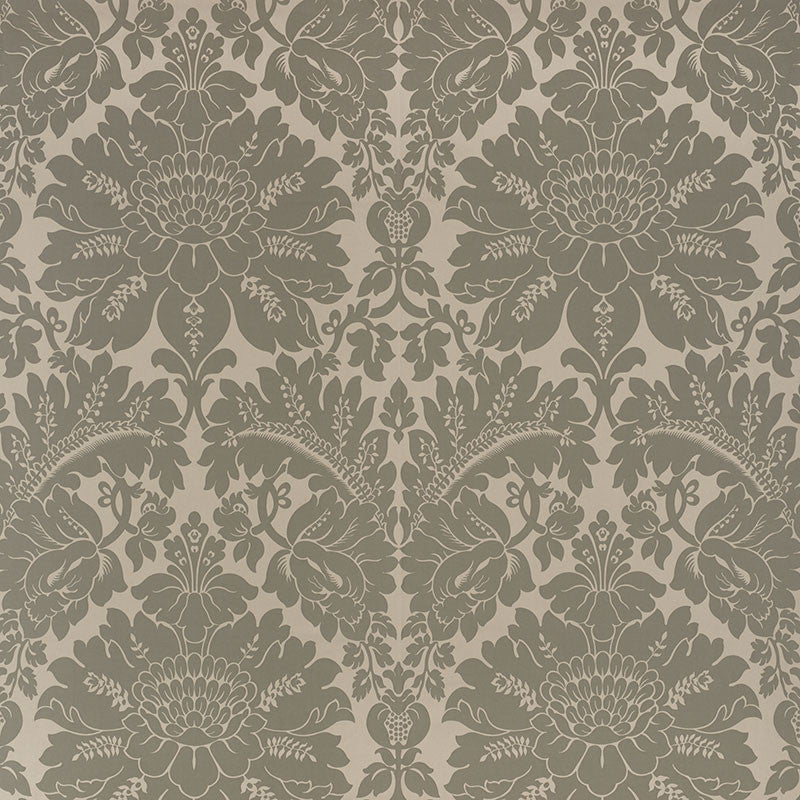 Maggiore Damasco Moonstone 71283 by Schumacher Fabric DAMASCO See Sample ITALY - </p><p>Repeat: Horizontal: 26" (66CM) and Vertical: 31 3/4" (81CM) 54 1/2" (138CM) - Fabric Carolina -