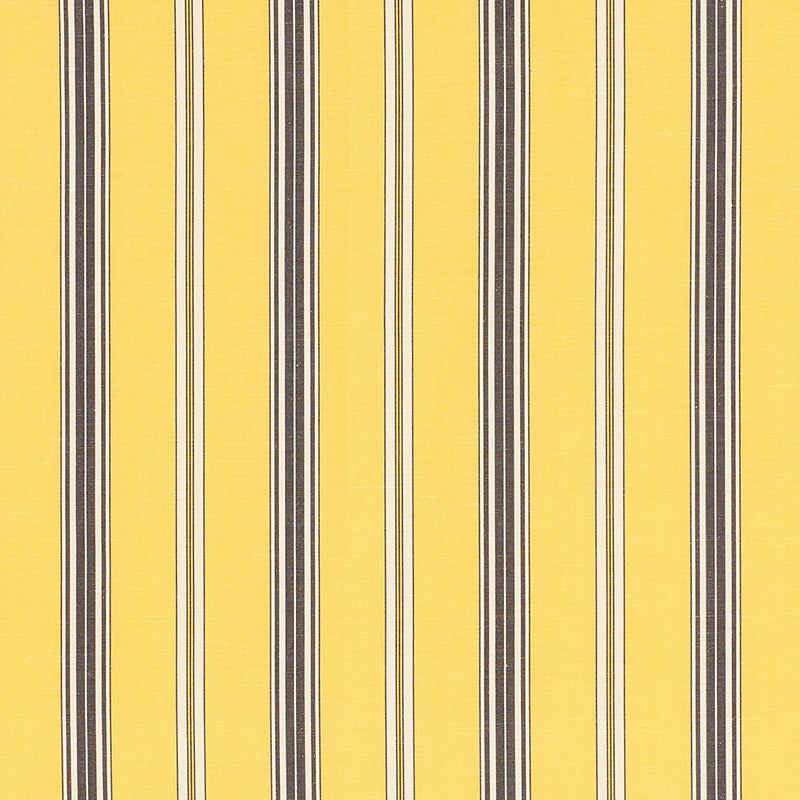 Coco Stripe Yellow 71294 by Schumacher Fabric Essentials-Stripes-Ii 65% Cotton, 35% Linen - Horizontal: 4.5 and Vertical: - 55.75 - Fabric Carolina -