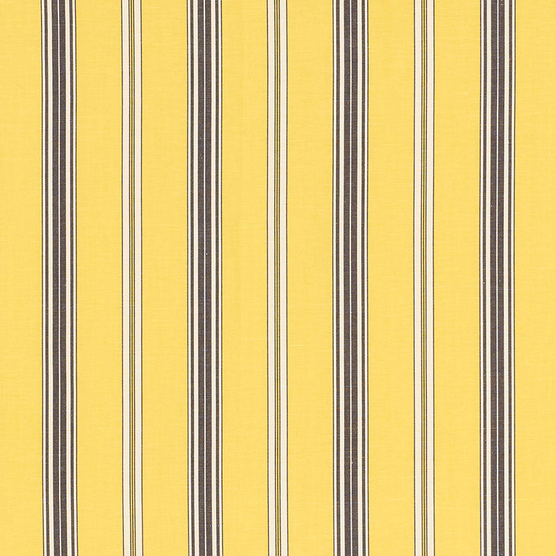Coco Stripe Yellow 71294 by Schumacher Fabric ESSENTIALS: STRIPES II COTTON 65% LINEN 35% INDIA </p><p>Repeat: Horizontal: 4 1/2" (12CM) and Vertical: 55.75 - Fabric Carolina -