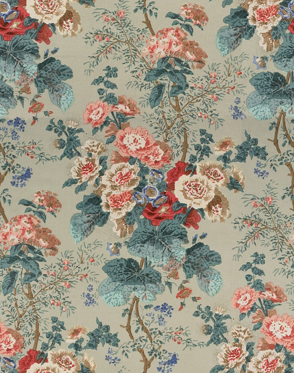 Hollyhock Hdb Green by Lee Jofa Fabric