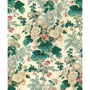 Hollyhock Hdb White/Brown 7135.LJ.0 by Lee Jofa Fabric