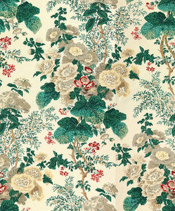 Hollyhock Hdb White/Brown by Lee Jofa Fabric