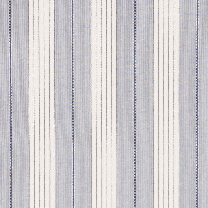 Audrey Stripe Navy 71370 by Schumacher Fabric Essentials-Stripes-Ii 100% Cotton - Horizontal: 4.75 and Vertical: - 54 - Fabric Carolina -