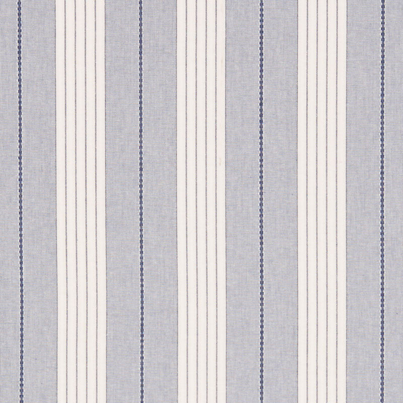 Audrey Stripe Navy 71370 by Schumacher Fabric ESSENTIALS: STRIPES II See Sample INDIA - </p><p>Repeat: Horizontal: 4 3/4" (12CM) and Vertical: - 54" (137 CM) - Fabric Carolina -