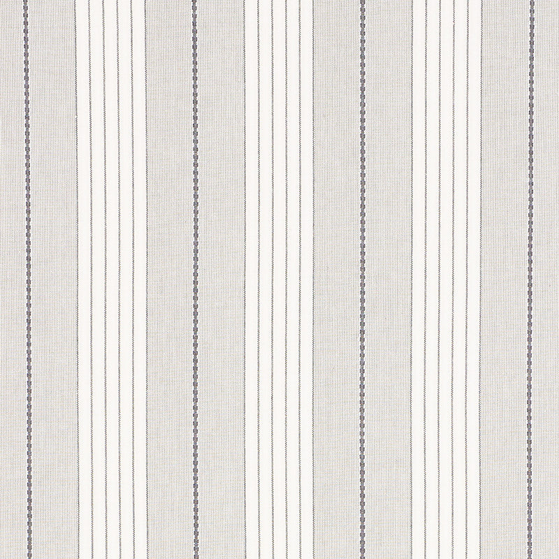 Audrey Stripe Grey 71372 by Schumacher Fabric Essentials-Stripes-Ii 100% Cotton - Horizontal: 4.75 and Vertical: - 54 - Fabric Carolina -