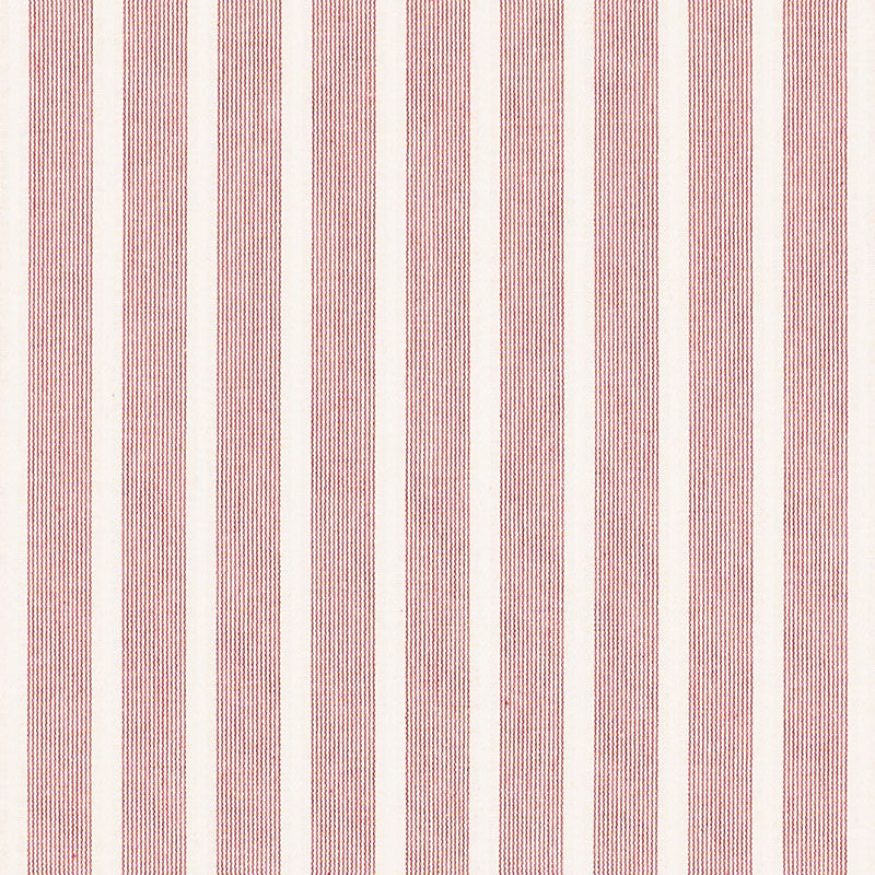 Jean Stripe Red 71382 by Schumacher Fabric ESSENTIALS: STRIPES II See Sample INDIA - </p><p>Repeat: Horizontal: 1" (3CM) and Vertical: - 54" (137 CM) - Fabric Carolina -