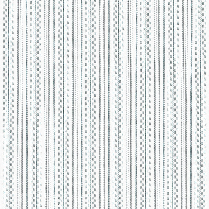Jack Stripe Sky 71410 by Schumacher Designer Fabric ESSENTIALS: STRIPES II See Sample INDIA - </p><p>Repeat: Horizontal: 1 1/8" (3CM) and Vertical: - 53" (135CM) - Swanky Fabrics -