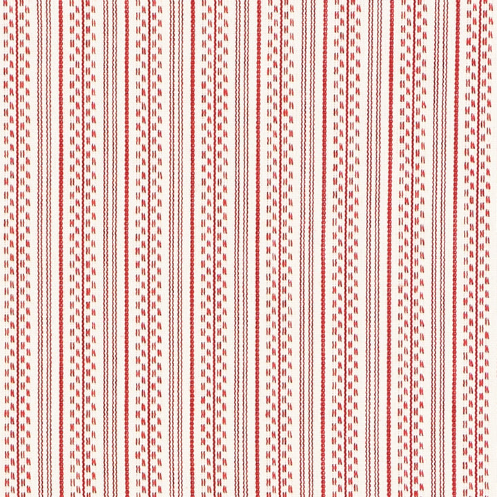 Jack Stripe Red 71415 by Schumacher Fabric Essentials-Stripes-Ii 100% Cotton - Horizontal: 1.125 and Vertical: - 53 - Fabric Carolina -