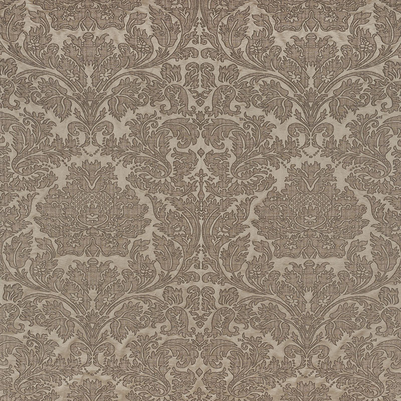 Belice Damasco Pewter 71481 by Schumacher Designer Fabric DAMASCO See Sample ITALY - </p><p>Repeat: Horizontal: 27 1/4" (69CM) and Vertical: 28" (71CM) 54 3/4" (139CM) - Swanky Fabrics -