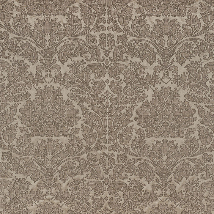 Belice Damasco Pewter 71481 by Schumacher Designer Fabric DAMASCO See Sample ITALY - </p><p>Repeat: Horizontal: 27 1/4" (69CM) and Vertical: 28" (71CM) 54 3/4" (139CM) - Swanky Fabrics -