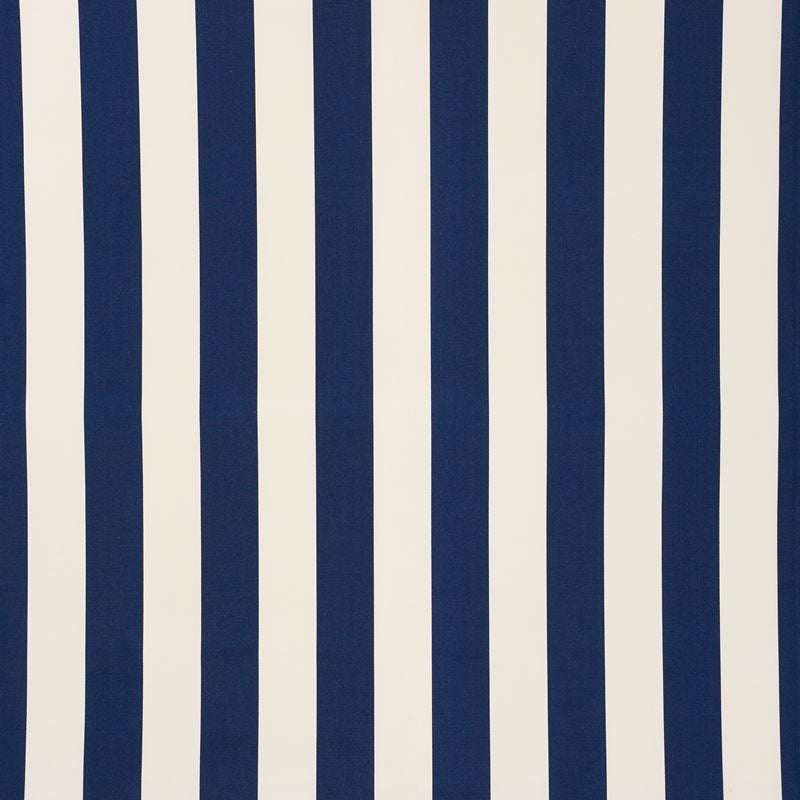 Cabana Stripe Navy 71755 by Schumacher Fabric Indooroutdoor-Prints-Wovens 100% High Wyzenbeek 100,000 Horizontal: 7 and Vertical: - 57.75 - Fabric Carolina -