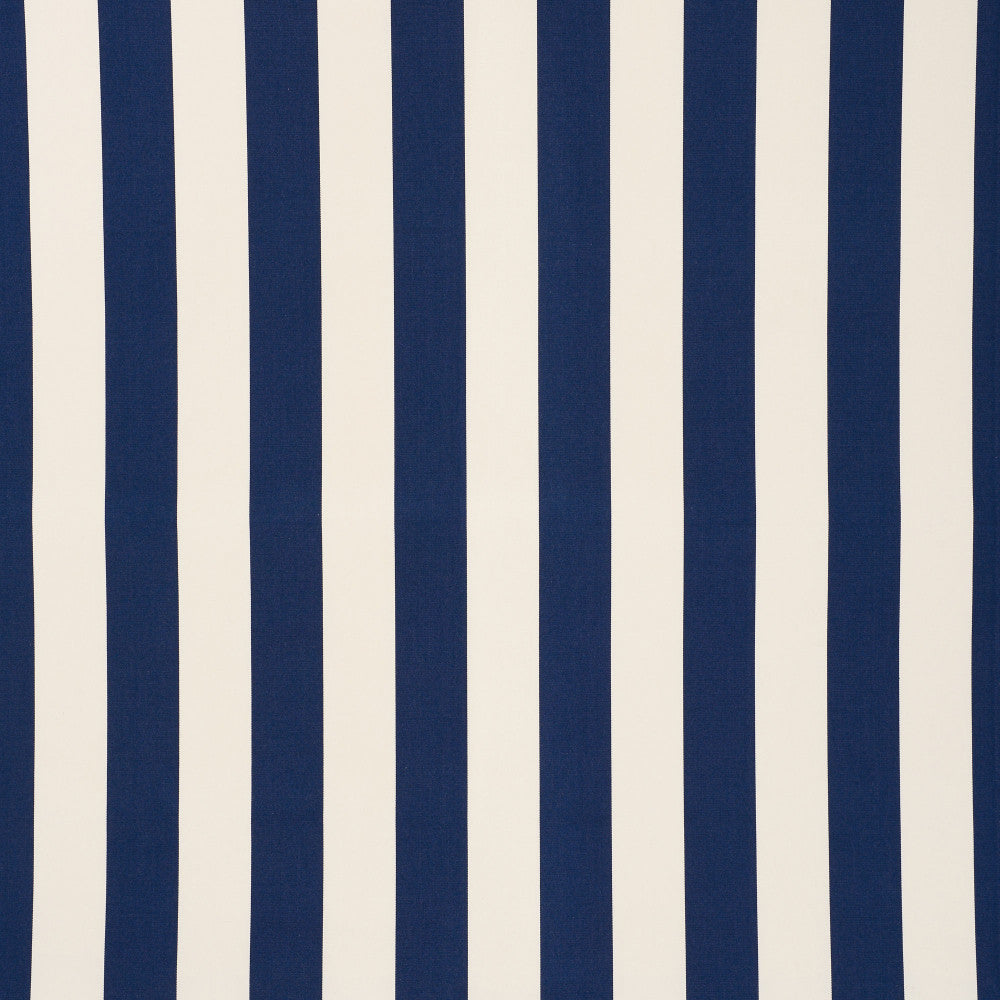 Cabana Stripe Navy 71755 by Schumacher Designer Fabric ESSENTIALS: INDOOR/OUTDOOR PRINTS & WOVENS HIGH UV POLYESTER 100% UNITED STATES OF AMERICA WYZENBEEK 100,000 </p><p>Repeat: Horizontal: 7" (18CM) and Vertical: 57.75 - Swanky Fabrics -